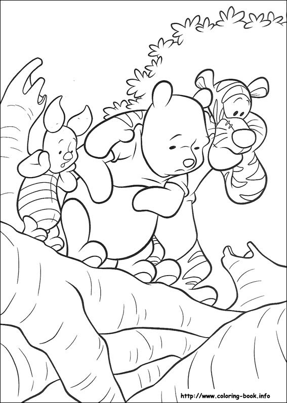 Pooh Heffalump coloring picture